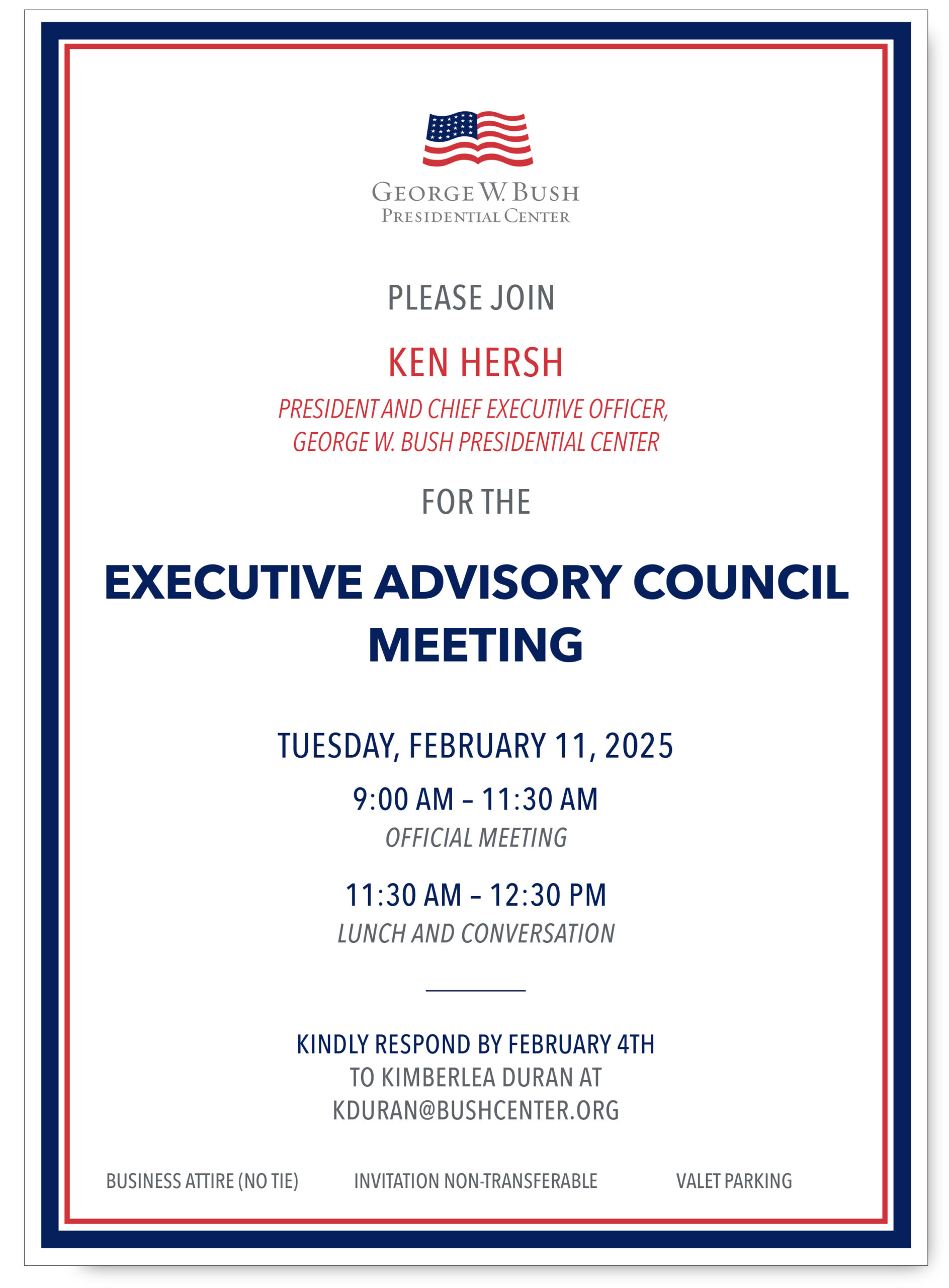 You're Invited: Executive Advisory Council