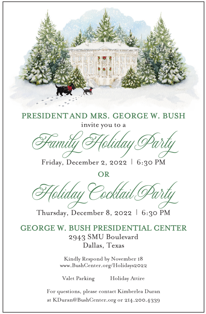 2022 Holiday Party invite.