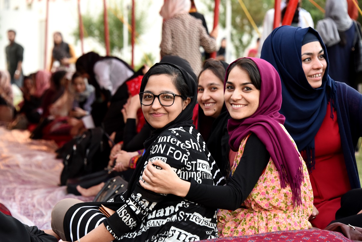 Afghan Women in Square.