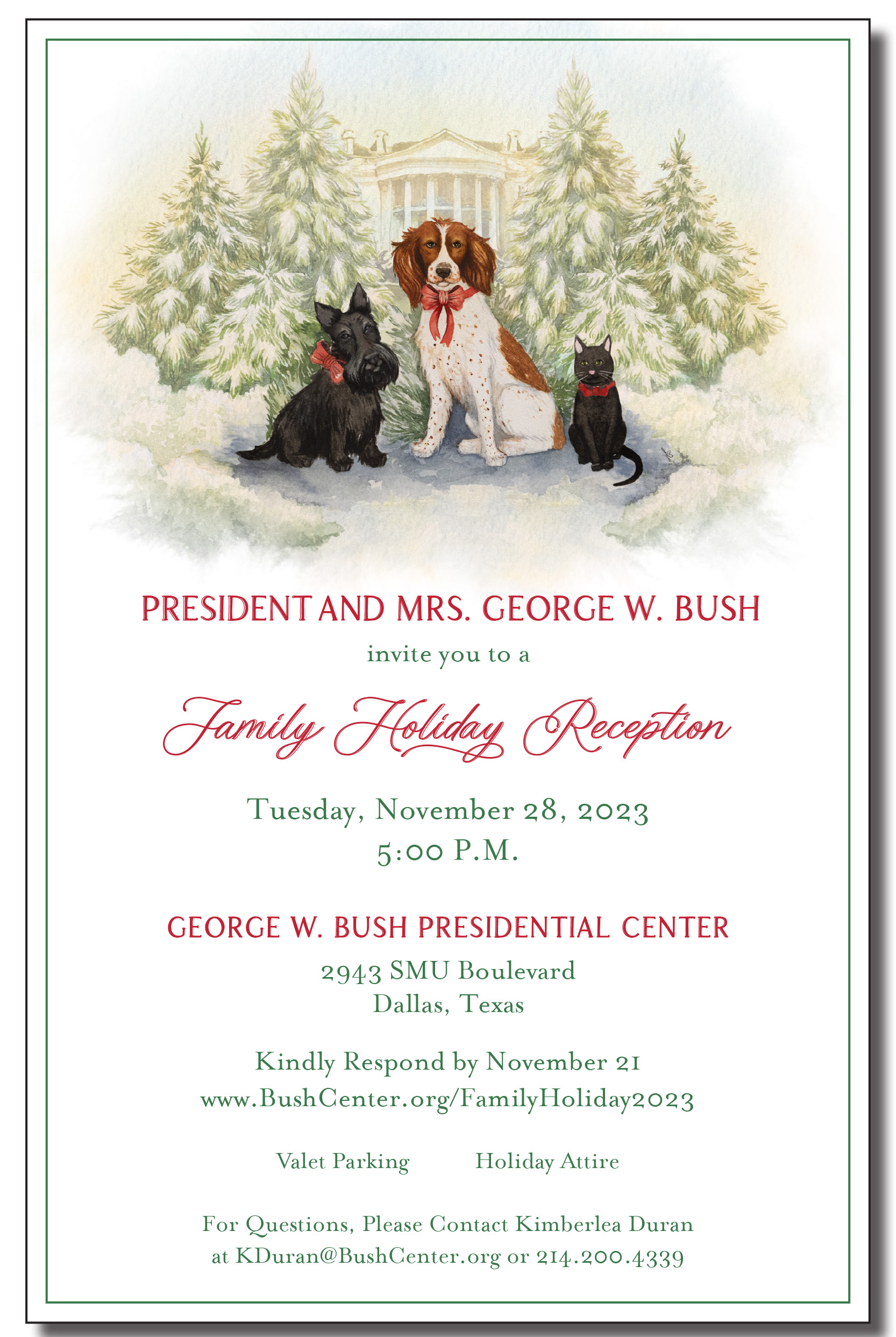 2023 Holiday Party invite.
