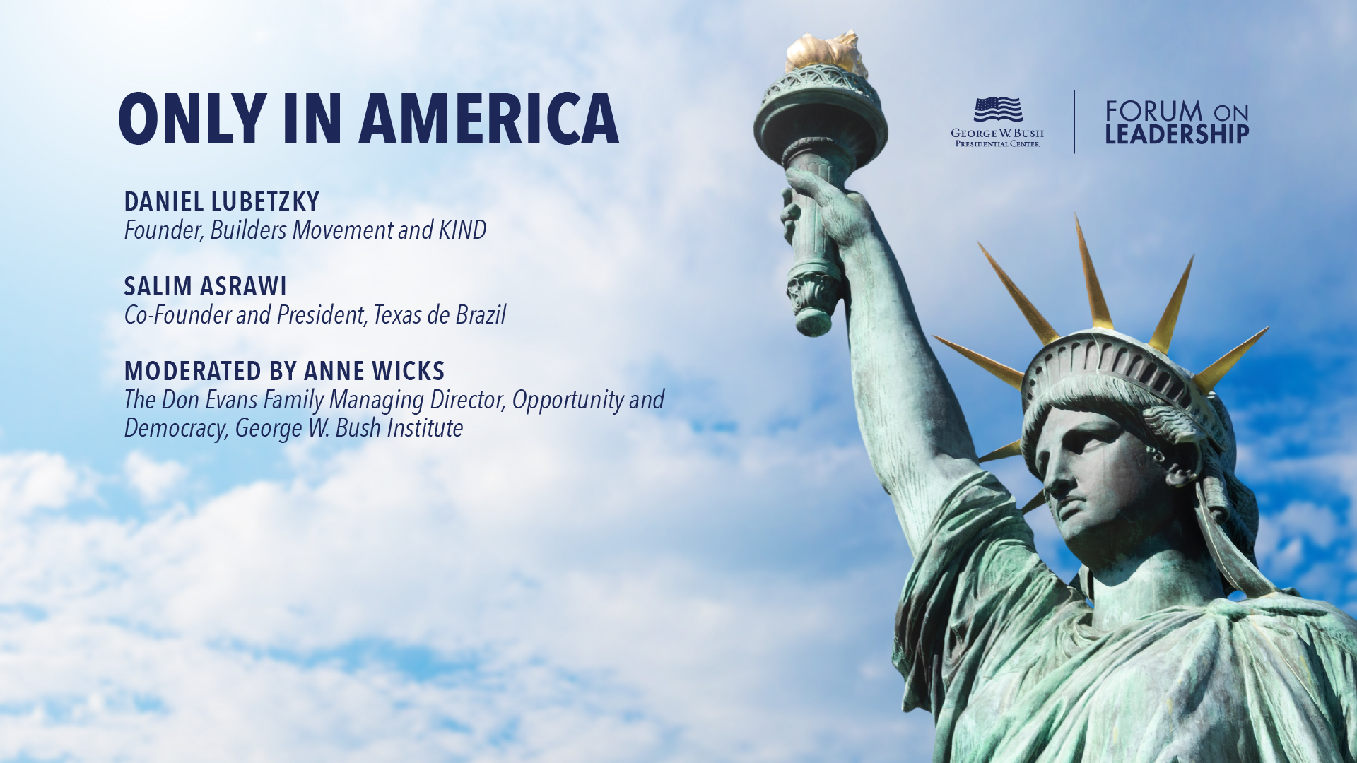 Forum on Leadership 2025: Welcome Remarks and Only in America | George ...