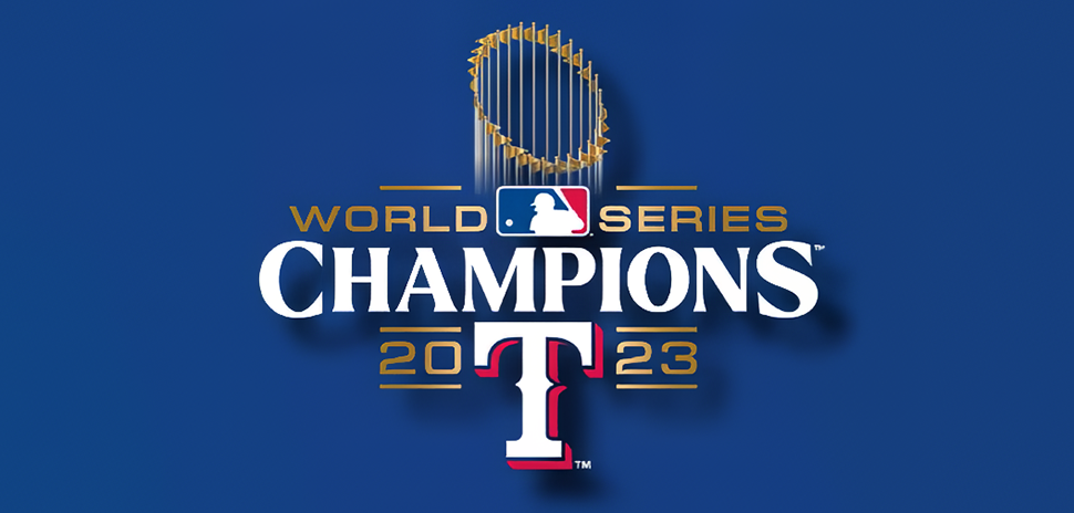 Texas Rangers Baseball World Series Trophy Viewing