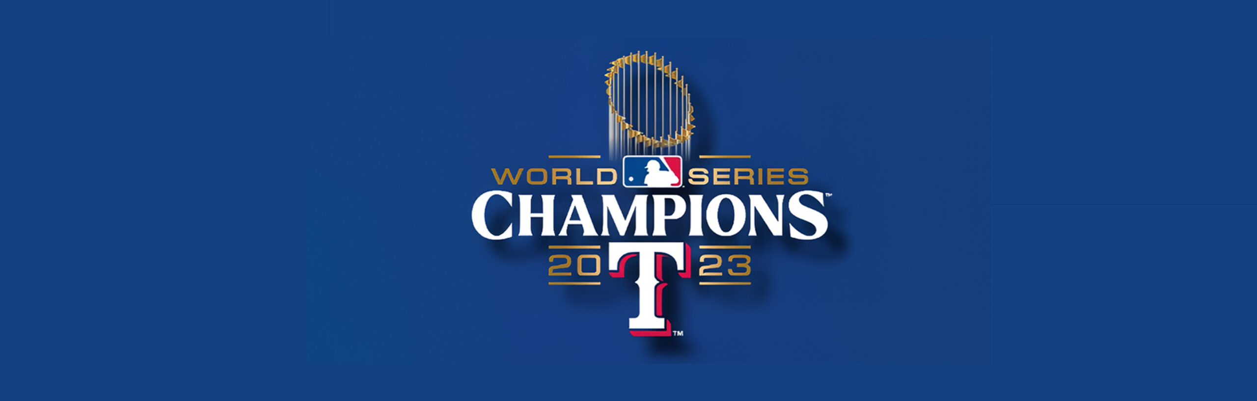 Texas Rangers Baseball World Series Trophy Viewing