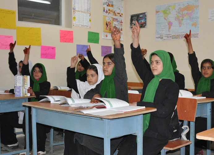 Zabuli Education Center, a private K-12 girls' school providing more than 670 girls with free education. (Photo via Razia’s Ray of Hope Foundation).
