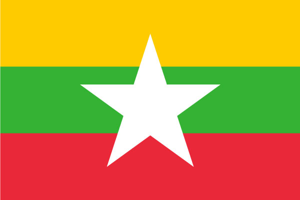 Burma flag.