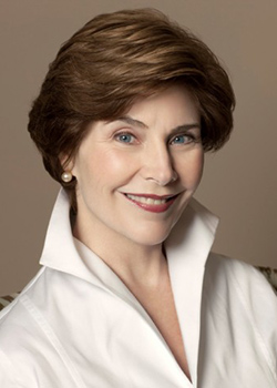 Photo of Laura Bush.