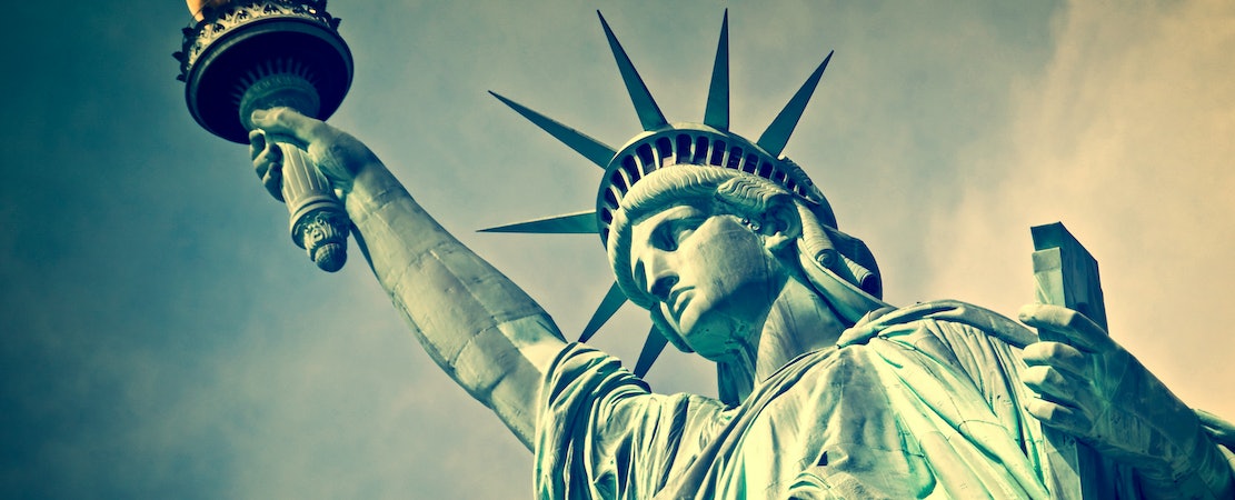 Photo of the Statue of Liberty.